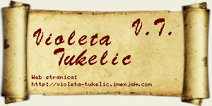 Violeta Tukelić vizit kartica